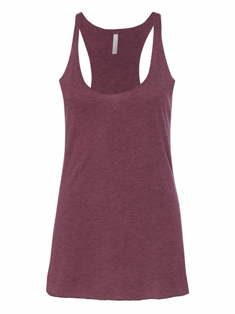 Bella Canvas Women's Triblend Racerback Tank - 8430, Maroon Triblend